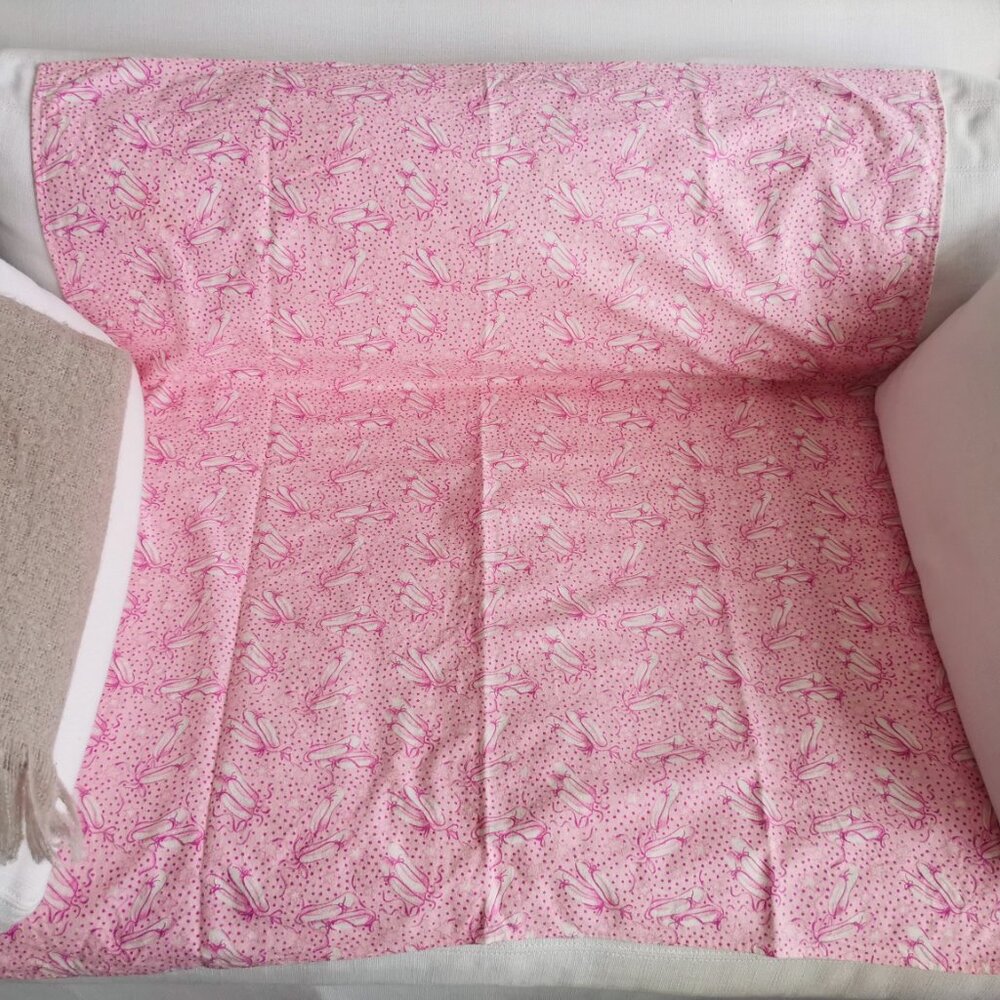 90's Ballet Slippers Baby Blanket 100% Cotton by RED International Textiles Ltd.